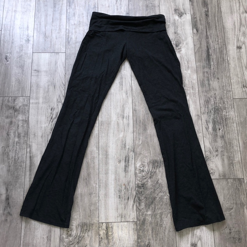 Cotton stretch wide leg yoga pants